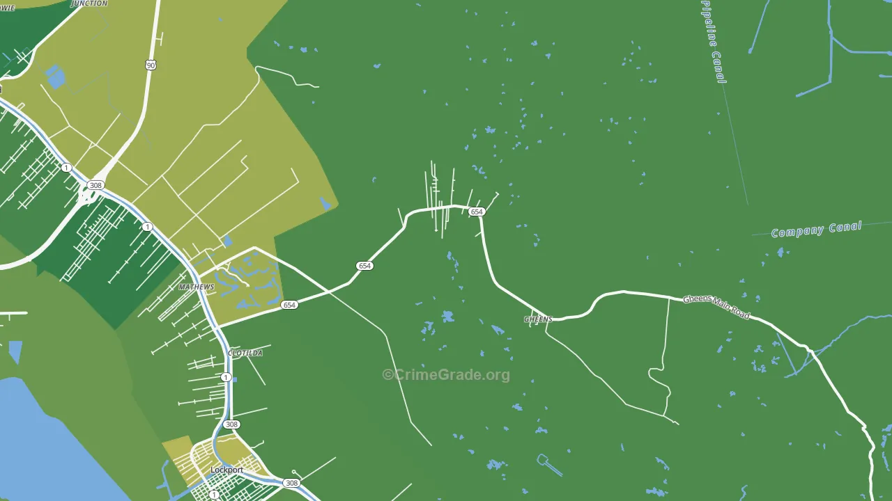 70355, LA Map of Vehicle Theft Rates