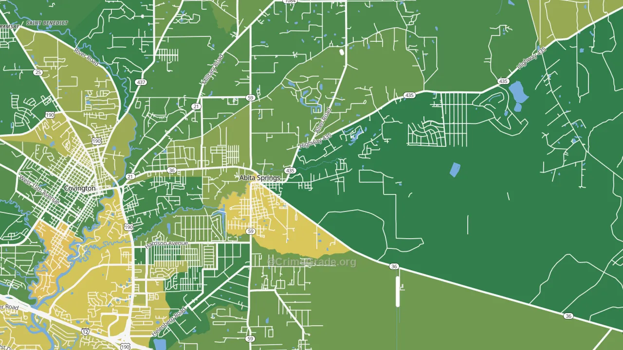 70420, LA Map of Vehicle Theft Rates