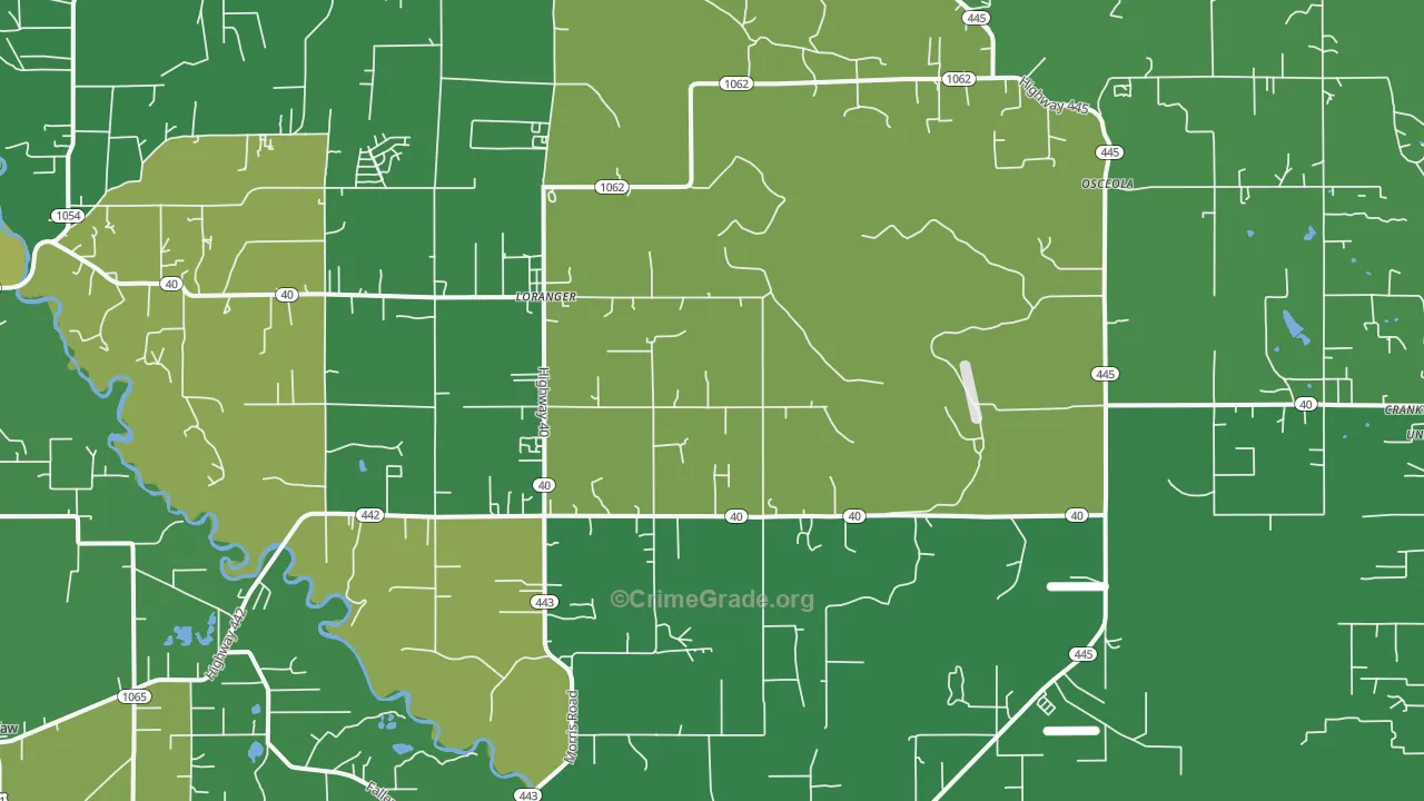 70446, LA Map of Vehicle Theft Rates