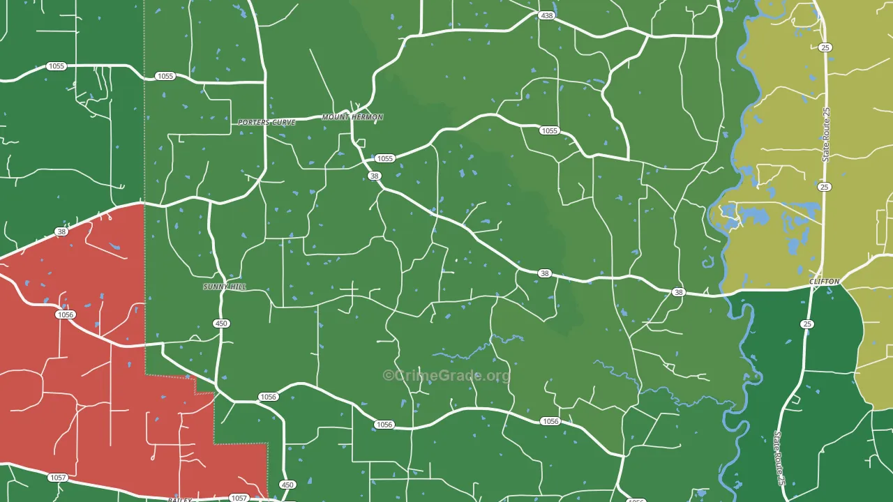 70450, LA Map of Vehicle Theft Rates