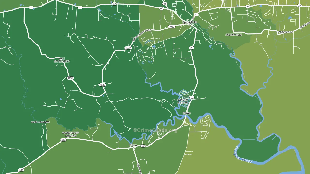 70462, LA Map of Vehicle Theft Rates