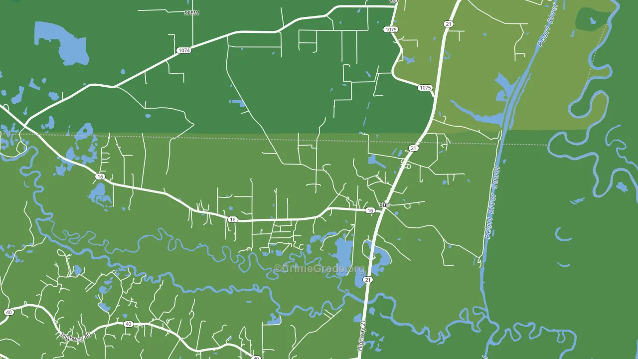 70463, LA Map of Vehicle Theft Rates