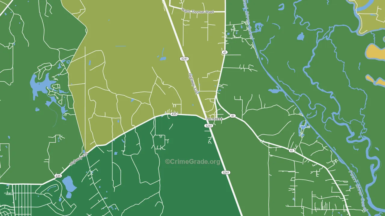 70464, LA Map of Vehicle Theft Rates