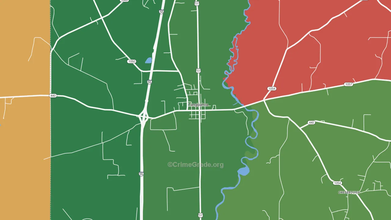 70465, LA Map of Vehicle Theft Rates