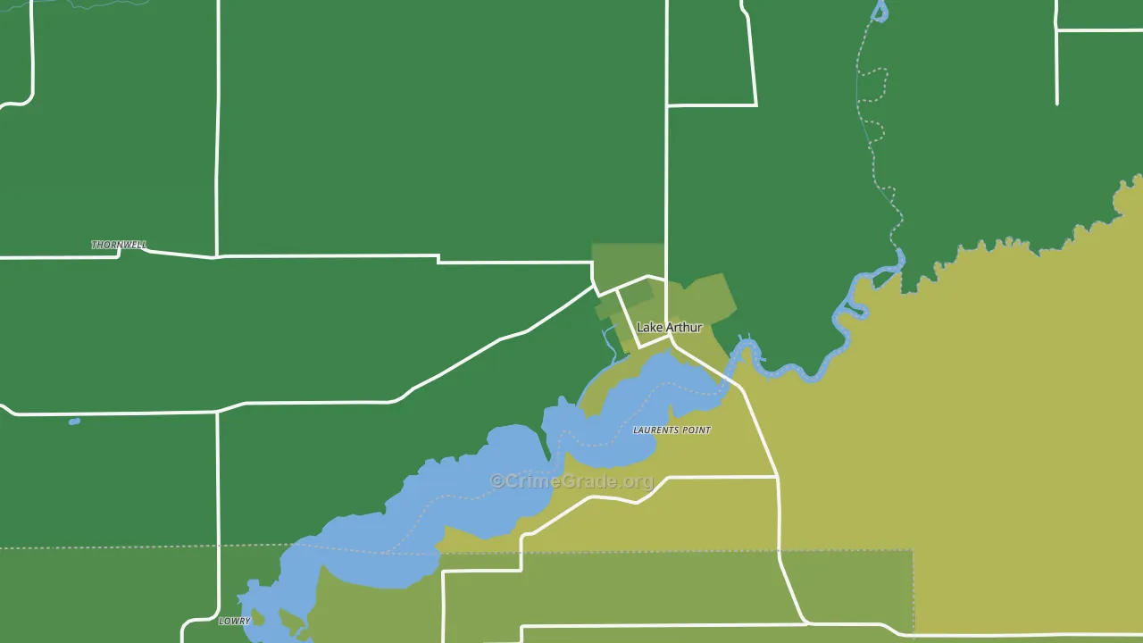70549, LA Map of Vehicle Theft Rates