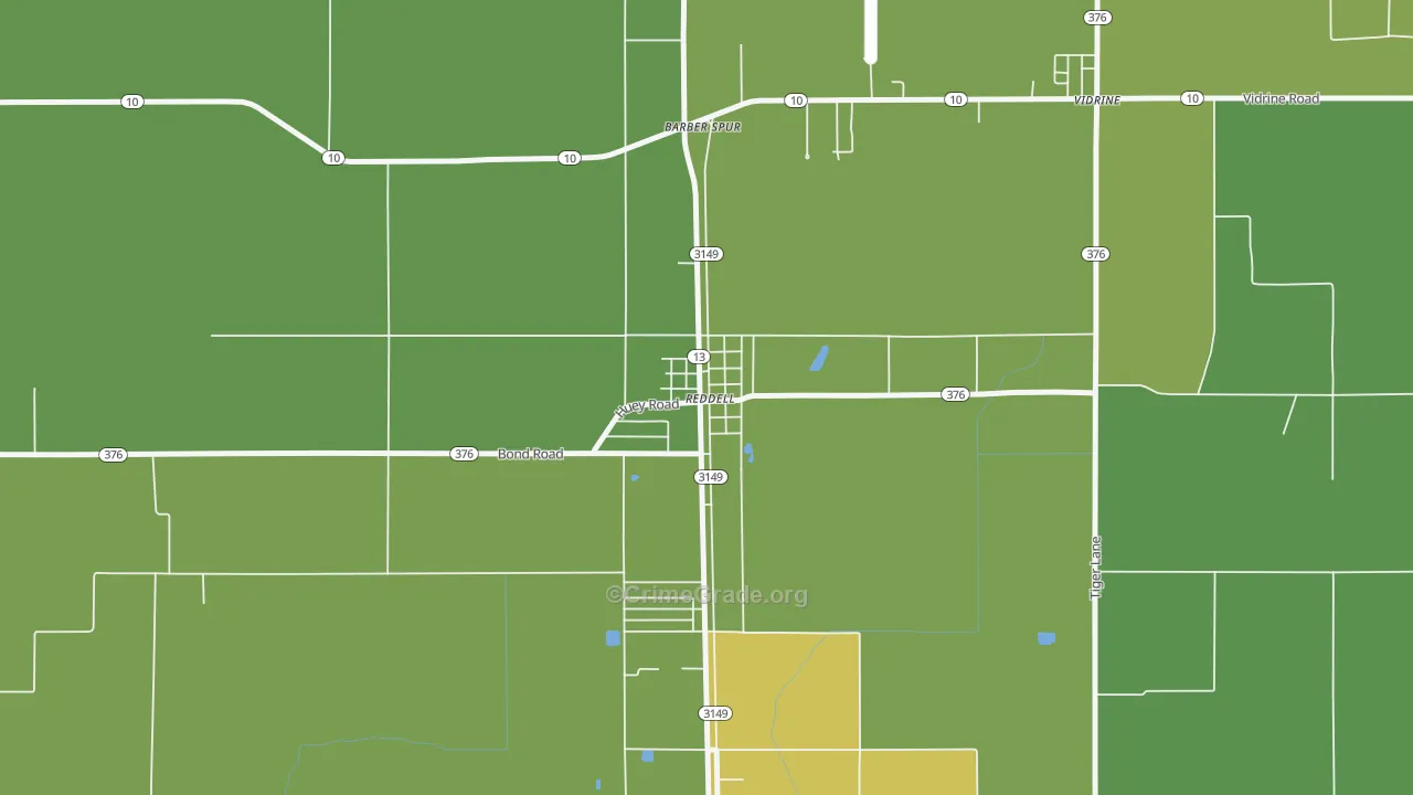 70580, LA Map of Vehicle Theft Rates
