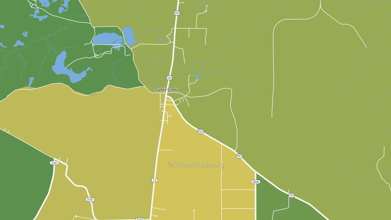 70585, LA Map of Vehicle Theft Rates