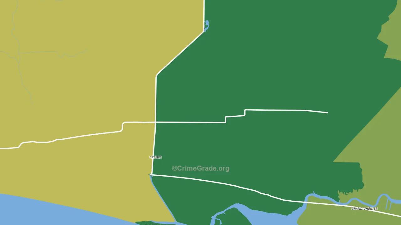 70632, LA Map of Vehicle Theft Rates