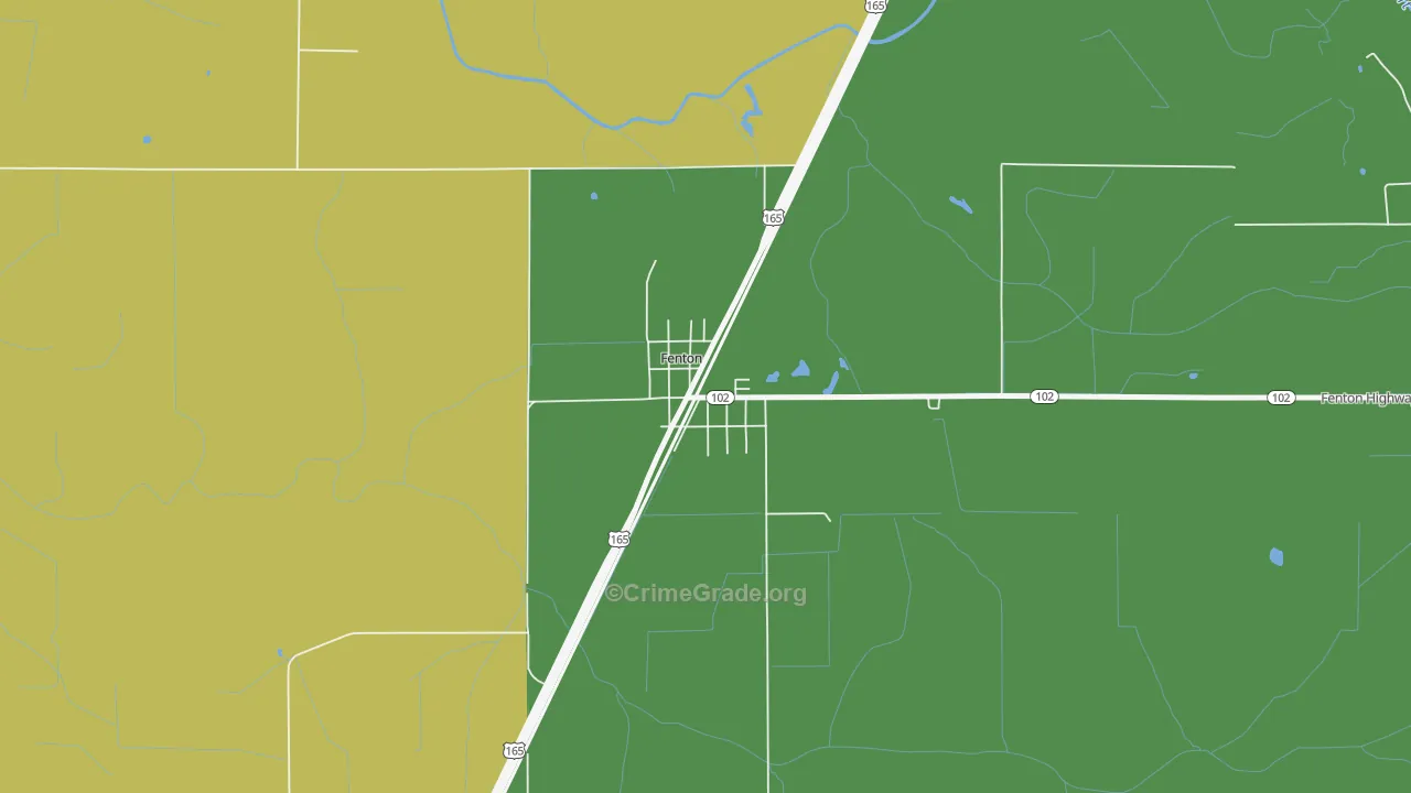 70640, LA Map of Vehicle Theft Rates