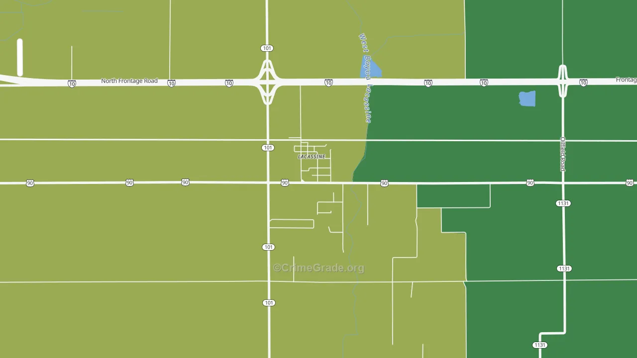 70650, LA Map of Vehicle Theft Rates