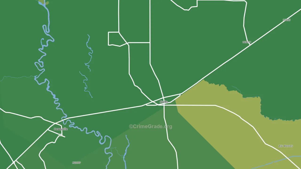 70661, LA Map of Vehicle Theft Rates