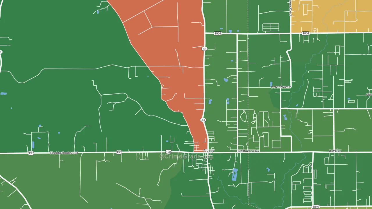 70711, LA Map of Vehicle Theft Rates