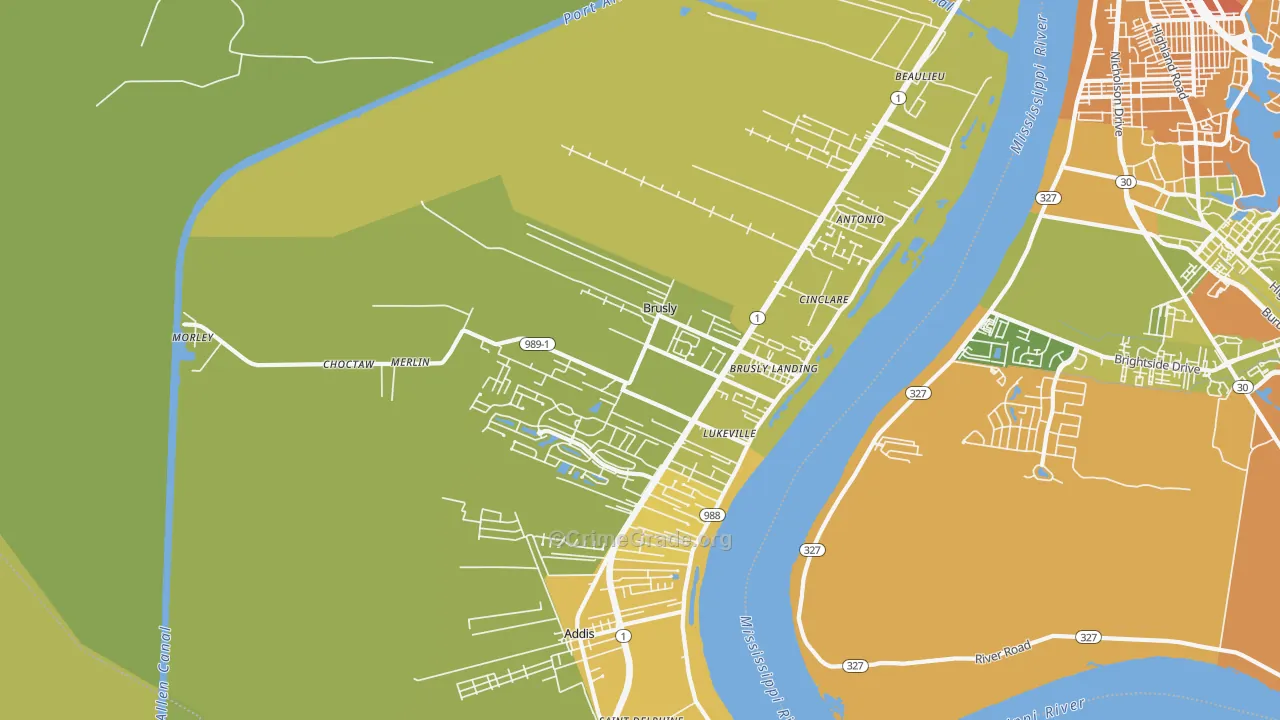 70719, LA Map of Vehicle Theft Rates