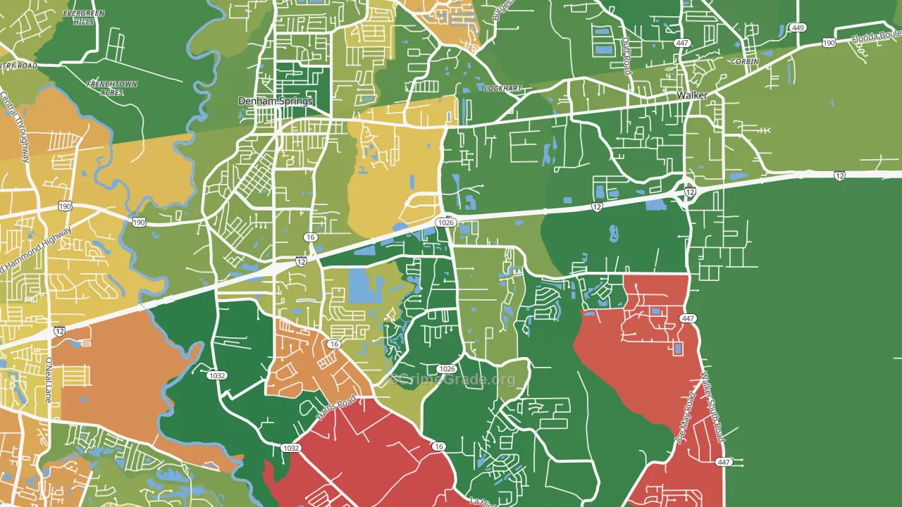 70726, LA Map of Vehicle Theft Rates