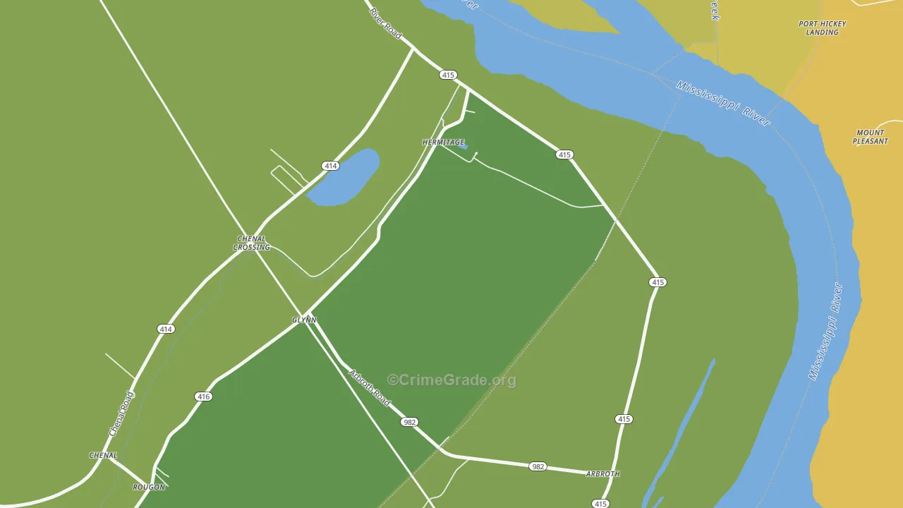 70736, LA Map of Vehicle Theft Rates