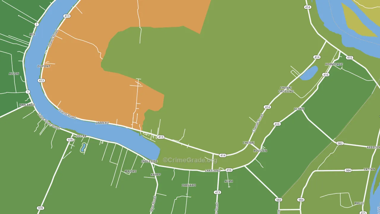 70749, LA Map of Vehicle Theft Rates