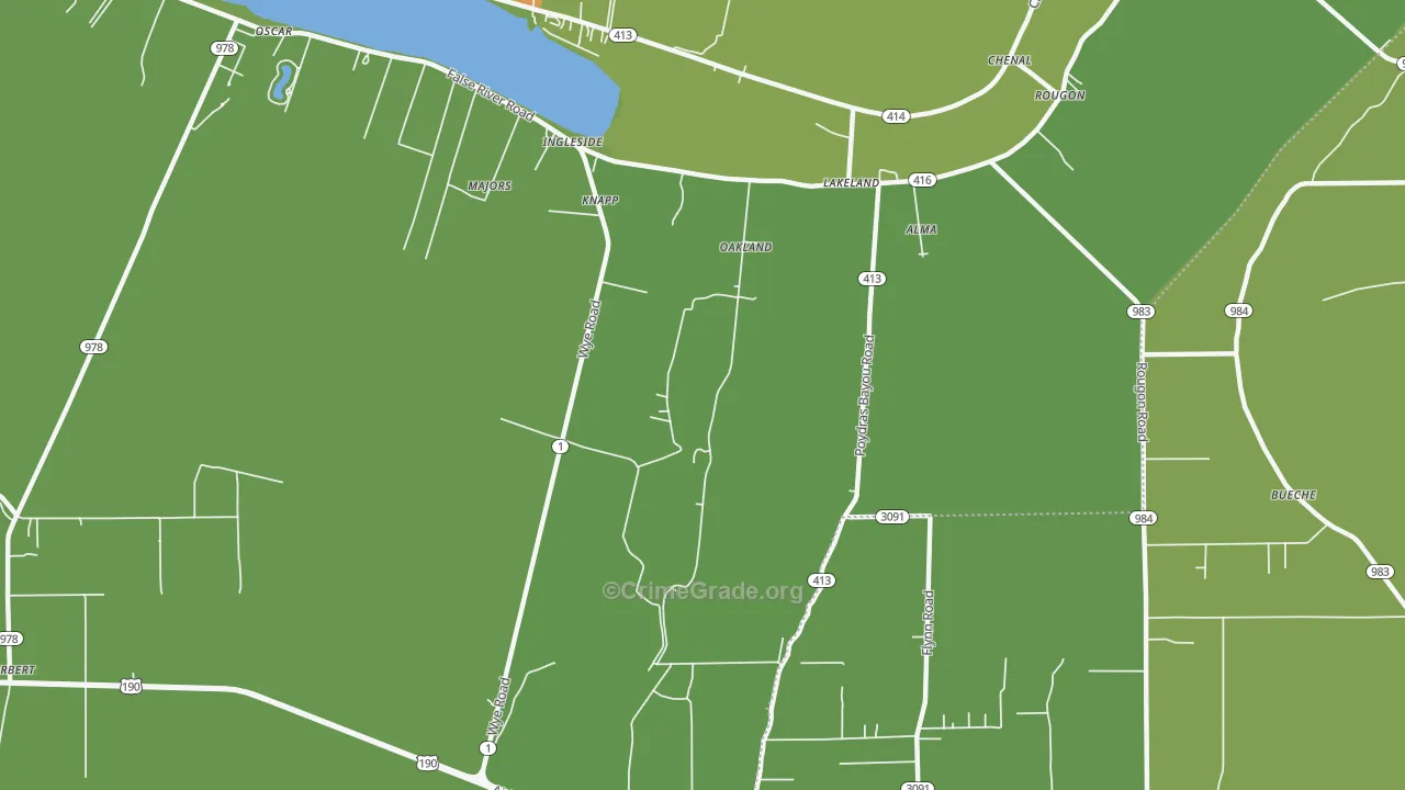 70752, LA Map of Vehicle Theft Rates