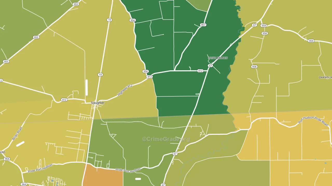 70777, LA Map of Vehicle Theft Rates