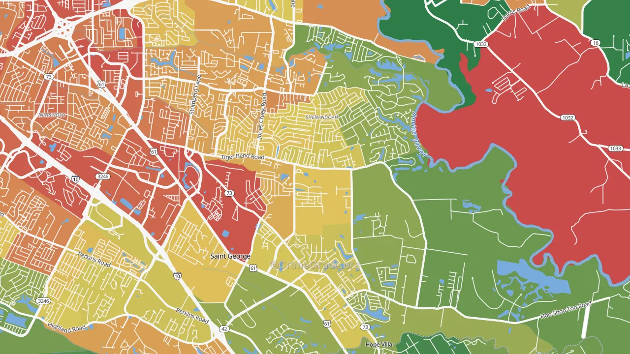 70817, LA Map of Vehicle Theft Rates
