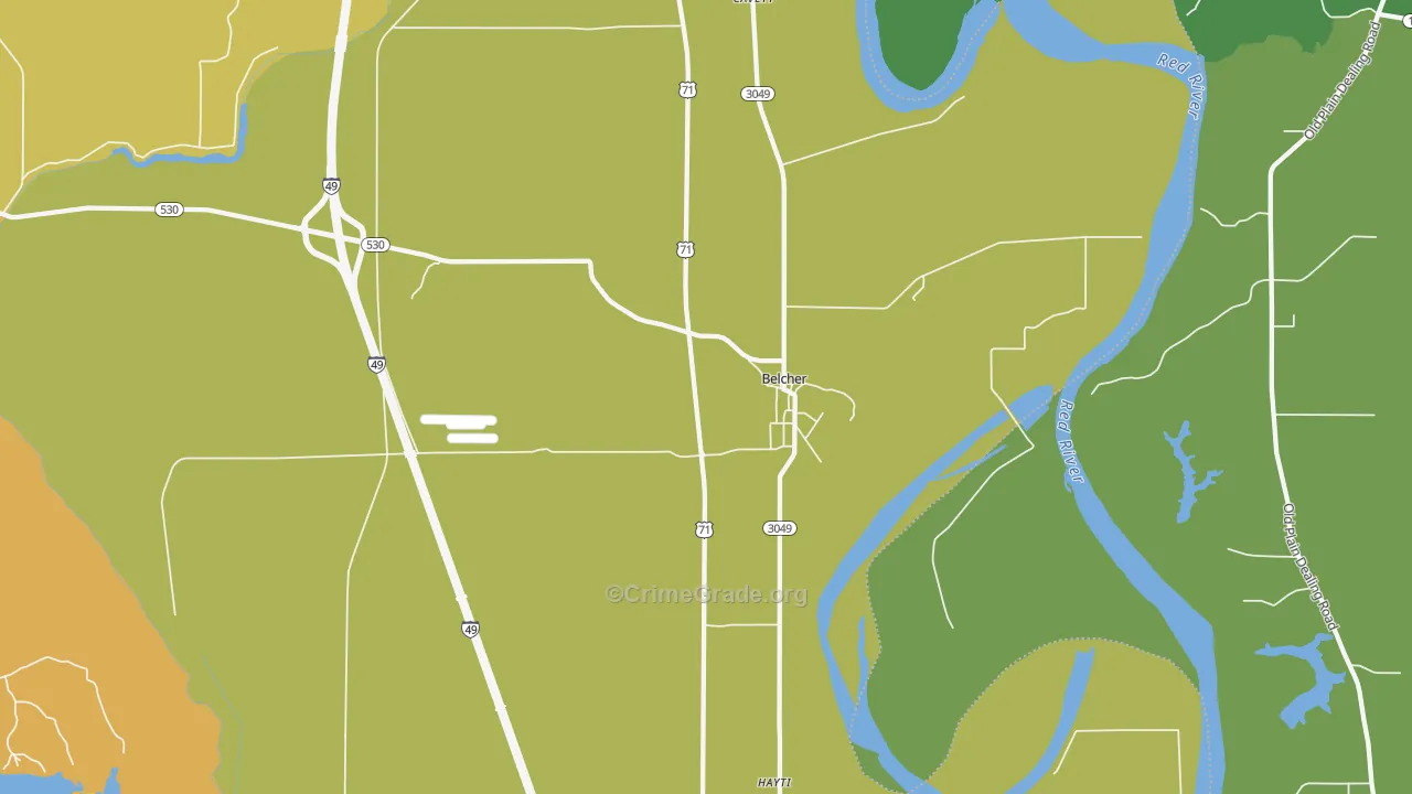 71004, LA Map of Vehicle Theft Rates