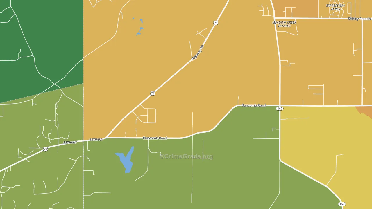 71007, LA Map of Vehicle Theft Rates
