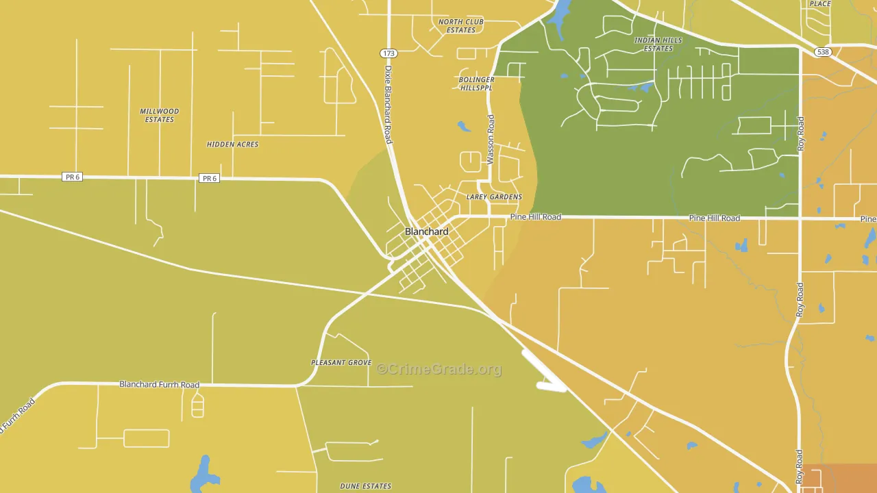 71009, LA Map of Vehicle Theft Rates