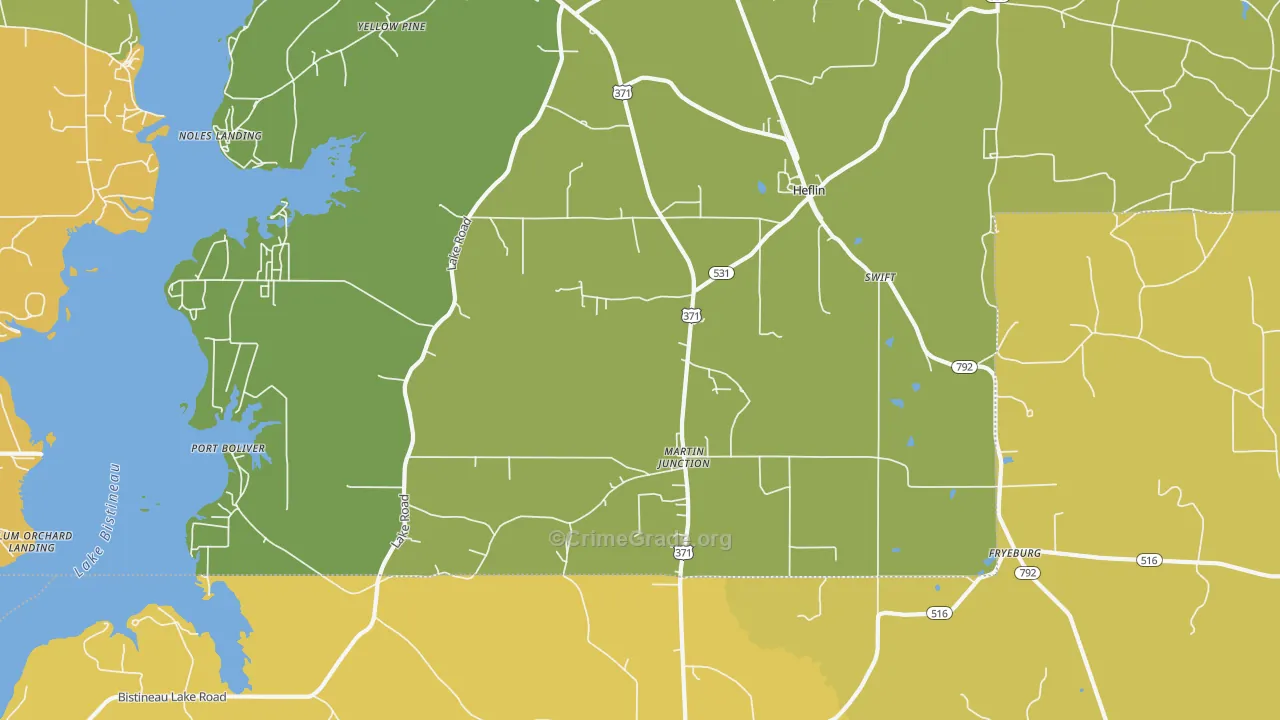 71039, LA Map of Vehicle Theft Rates