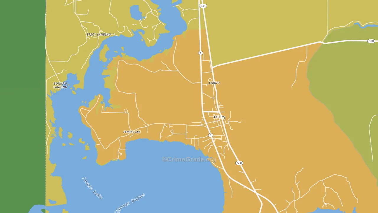 71061, LA Map of Vehicle Theft Rates