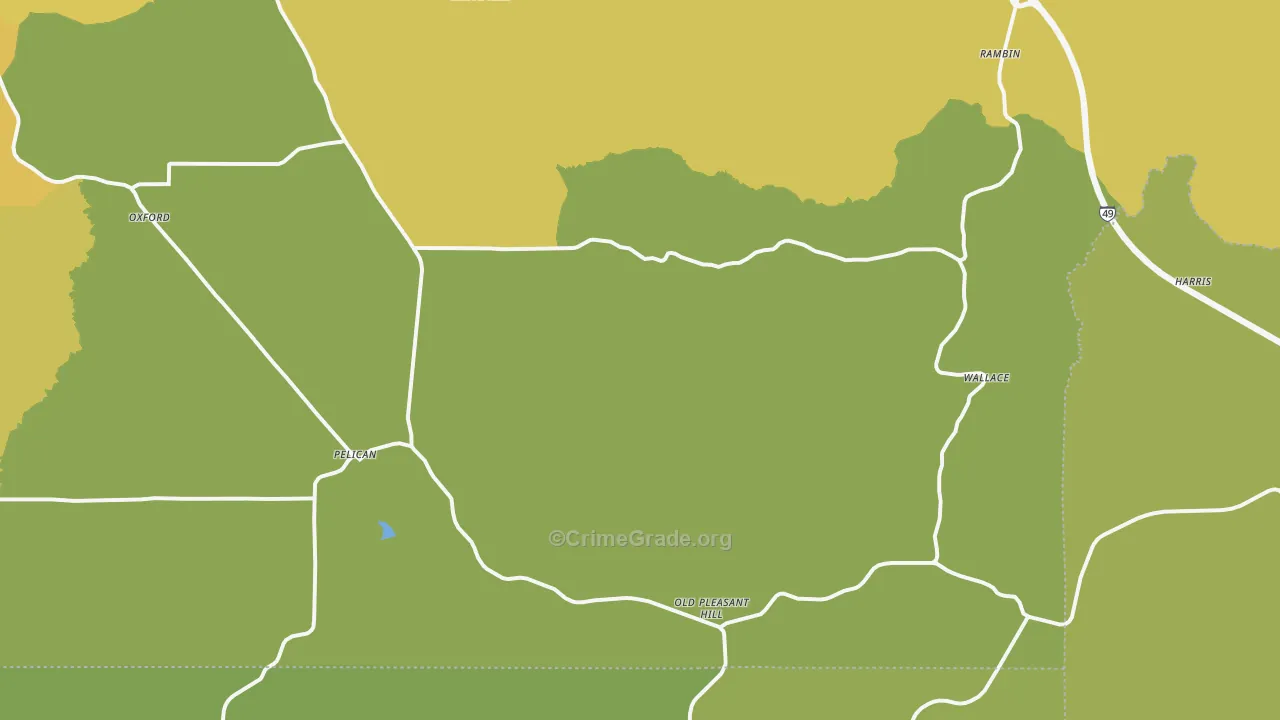 71063, LA Map of Vehicle Theft Rates