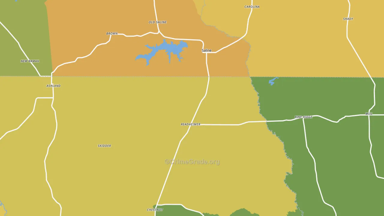 71070, LA Map of Vehicle Theft Rates