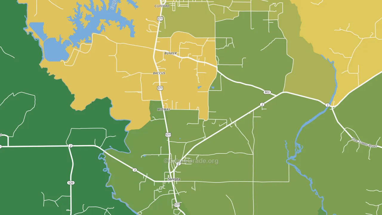 71071, LA Map of Vehicle Theft Rates