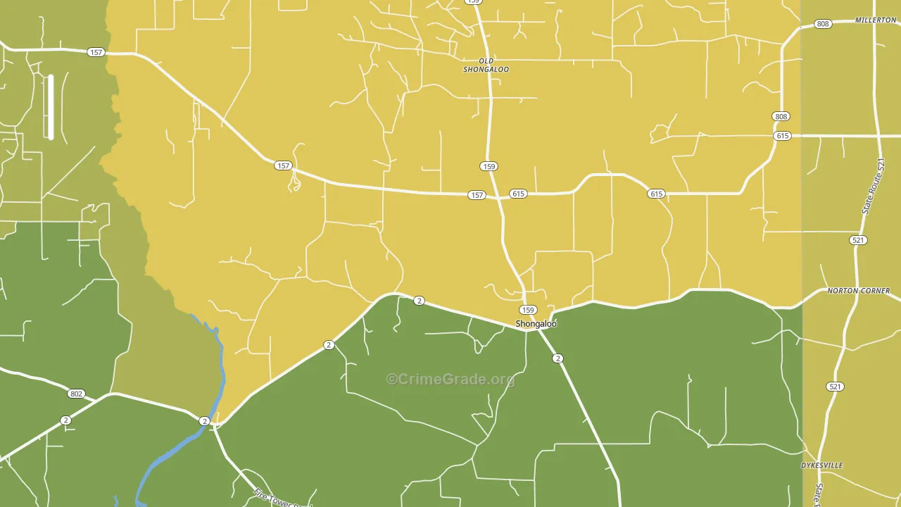 71072, LA Map of Vehicle Theft Rates