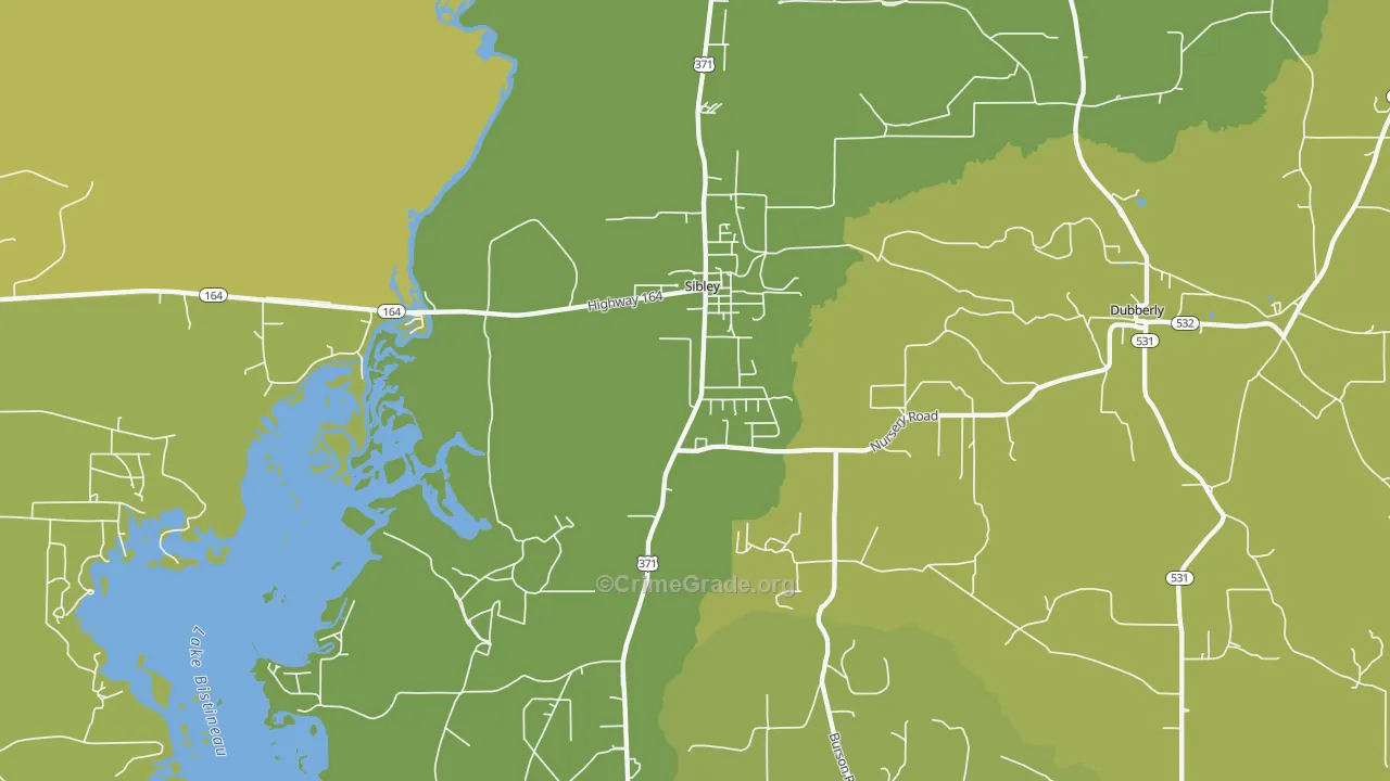 71073, LA Map of Vehicle Theft Rates