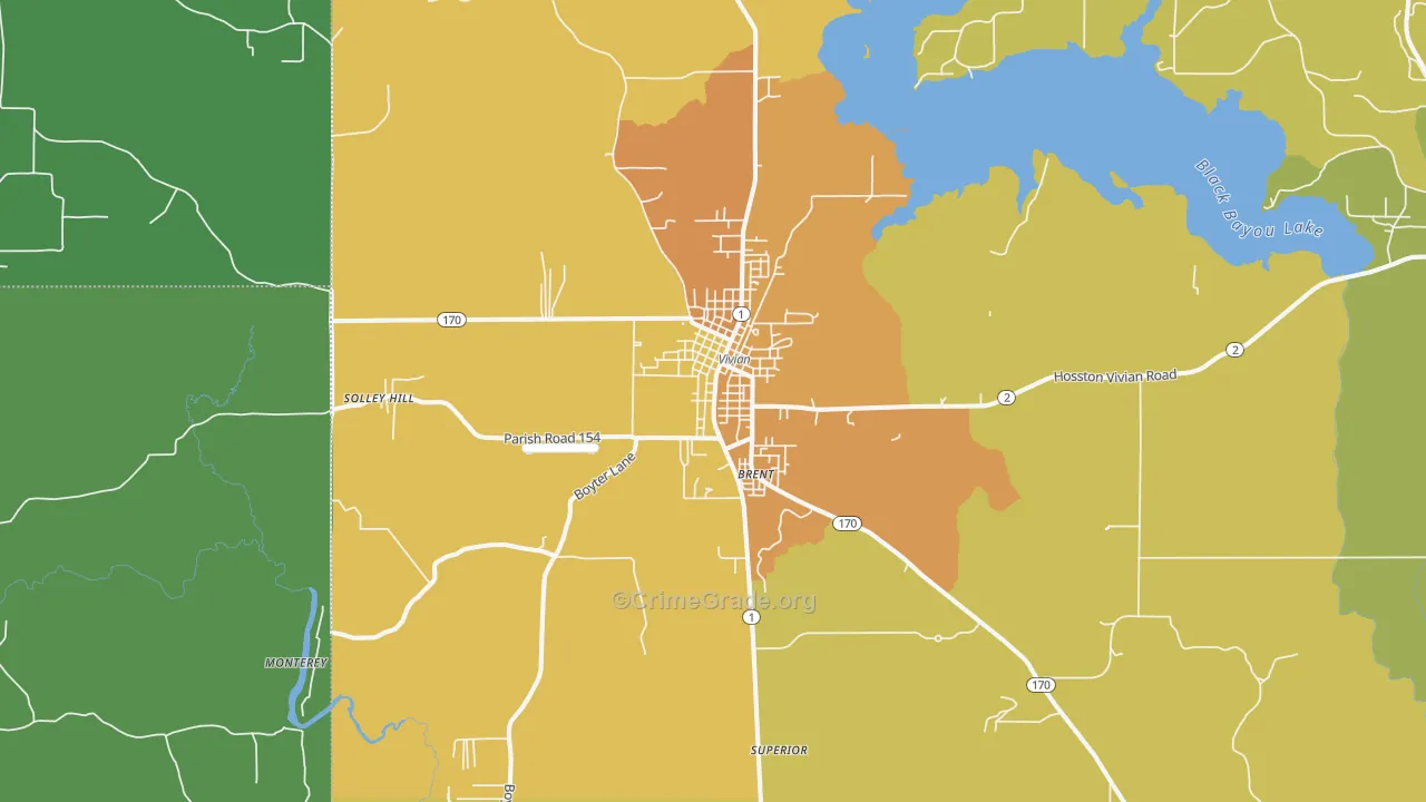 71082, LA Map of Vehicle Theft Rates
