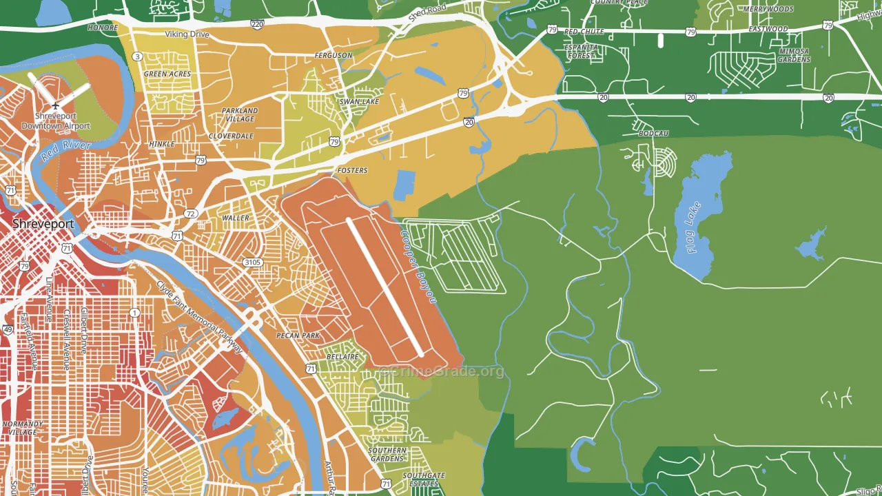 71110, LA Map of Vehicle Theft Rates