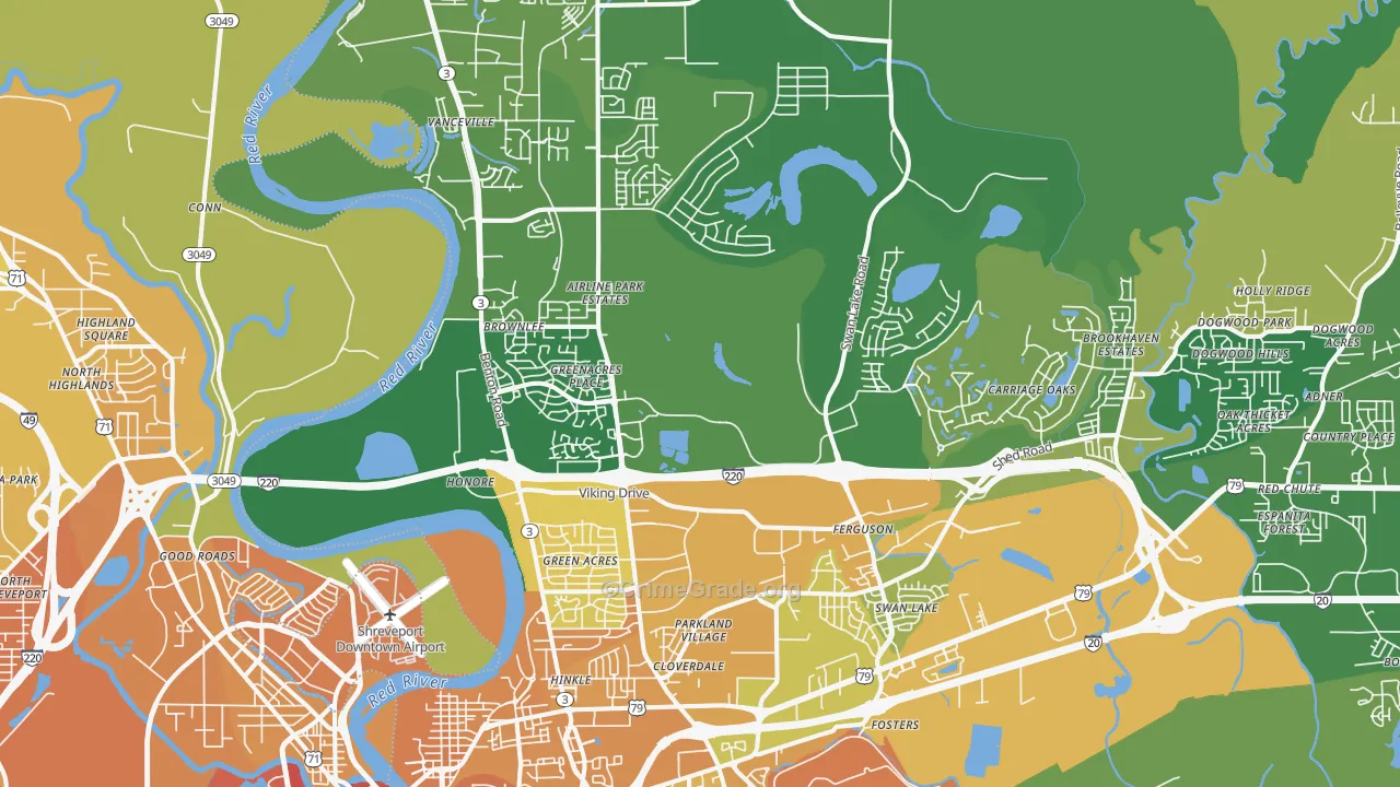 71111, LA Map of Vehicle Theft Rates