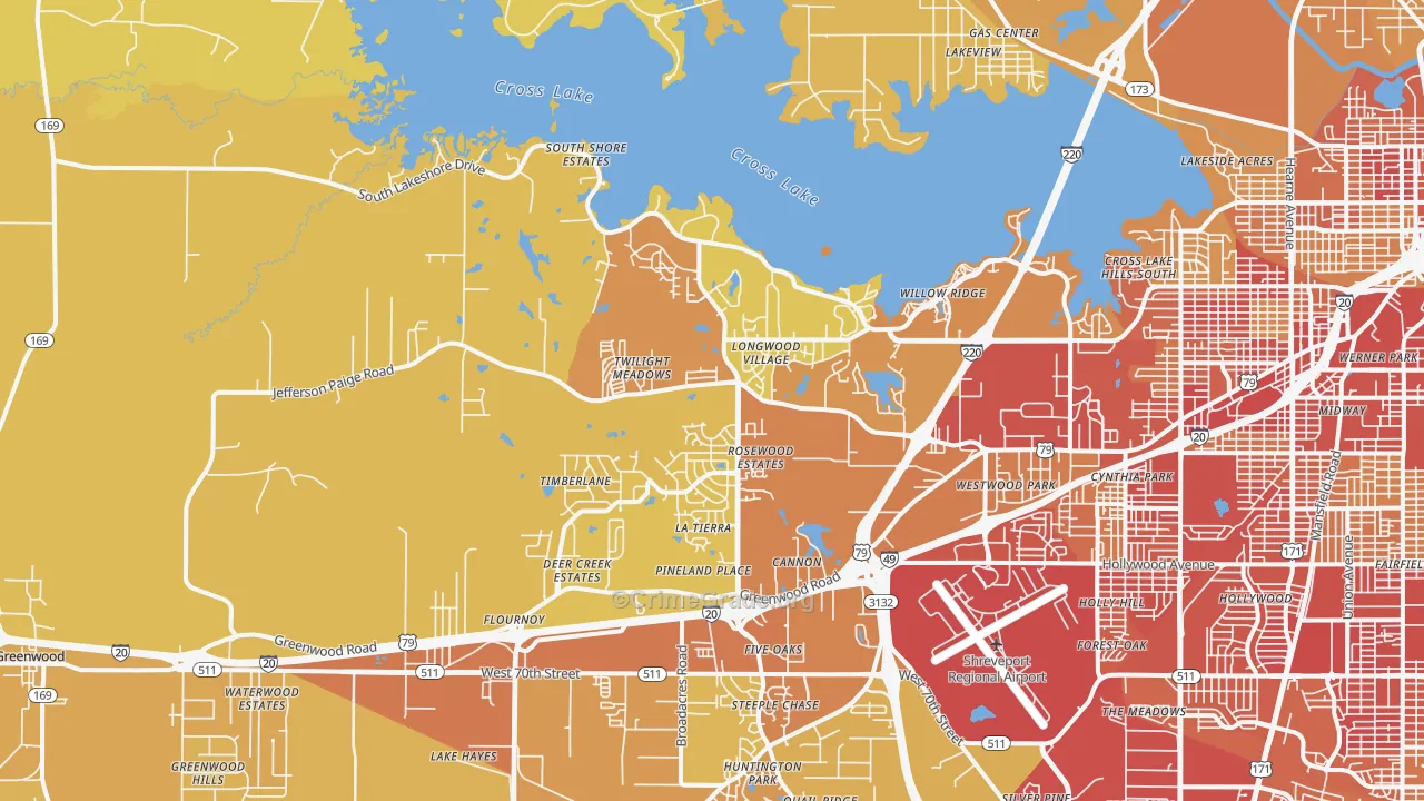 71119, LA Map of Vehicle Theft Rates