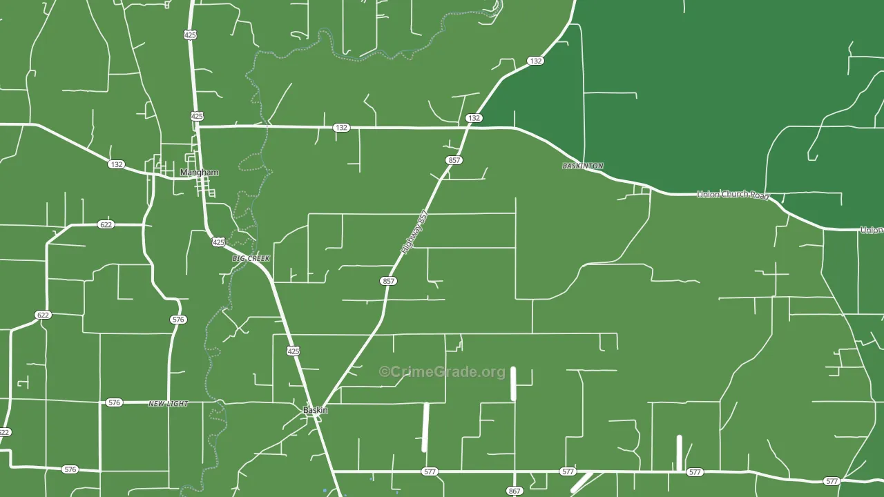 71219, LA Map of Vehicle Theft Rates