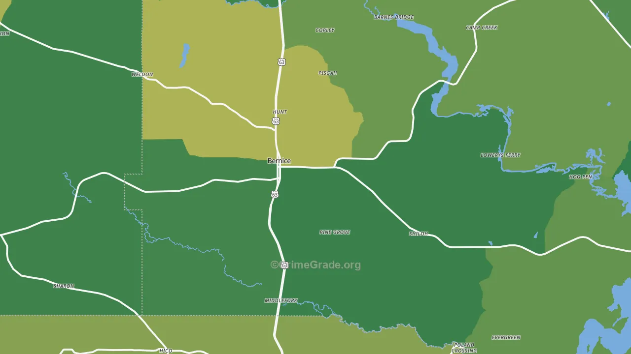 71222, LA Map of Vehicle Theft Rates