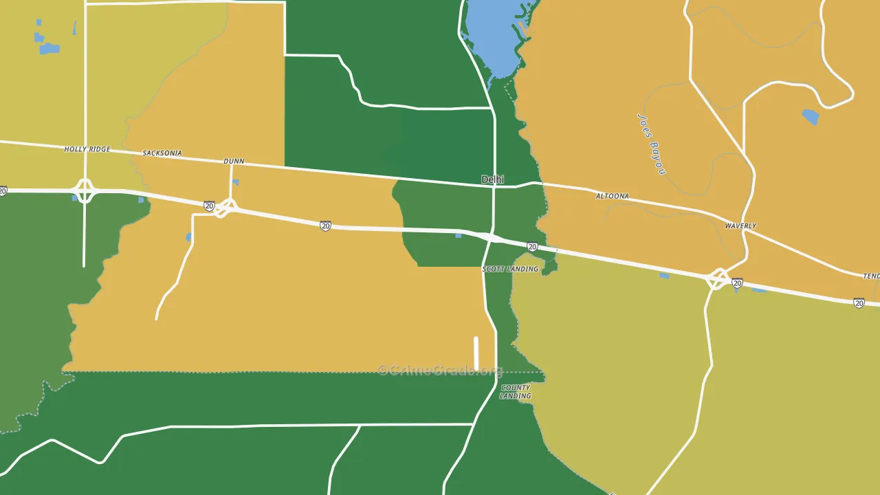 71232, LA Map of Vehicle Theft Rates