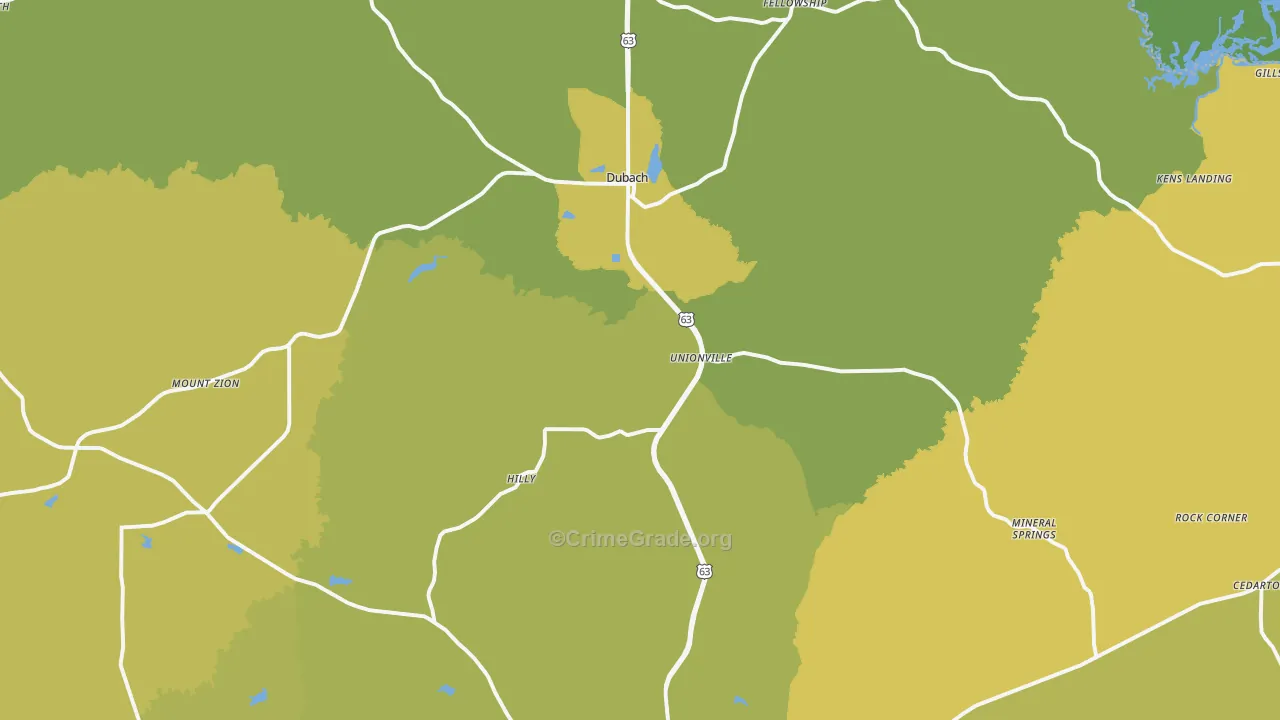 71235, LA Map of Vehicle Theft Rates