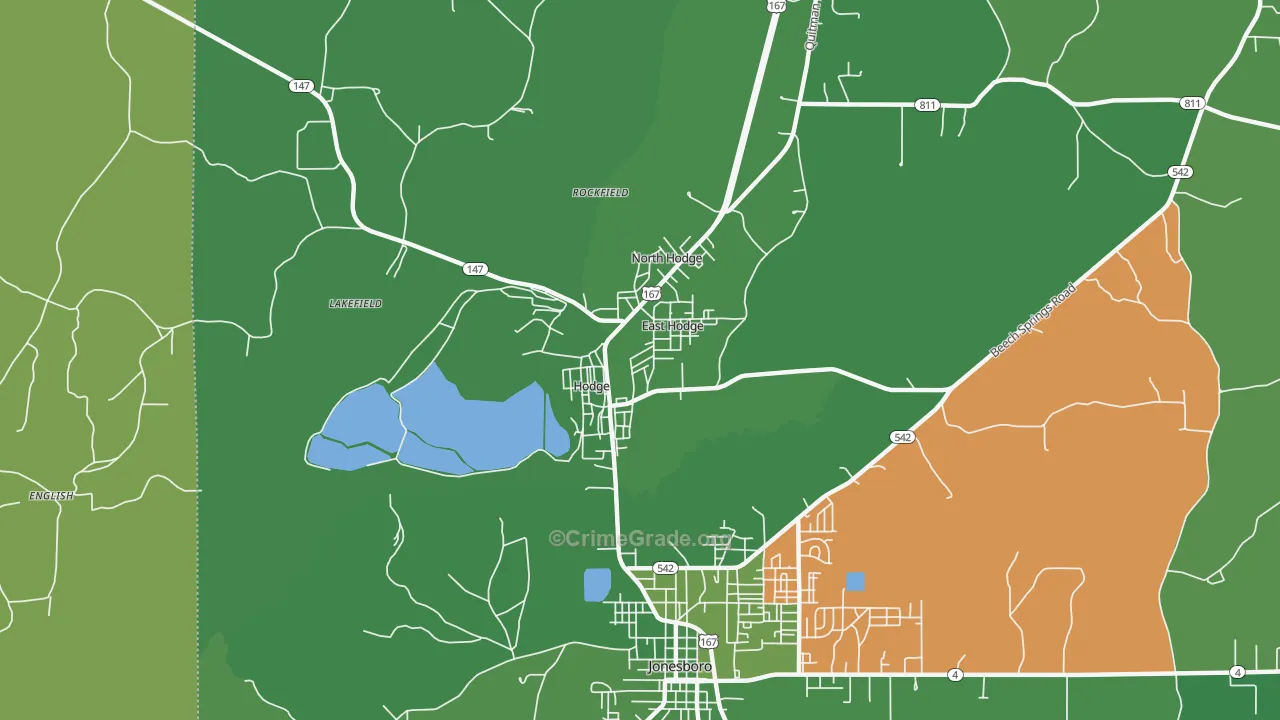 71247, LA Map of Vehicle Theft Rates