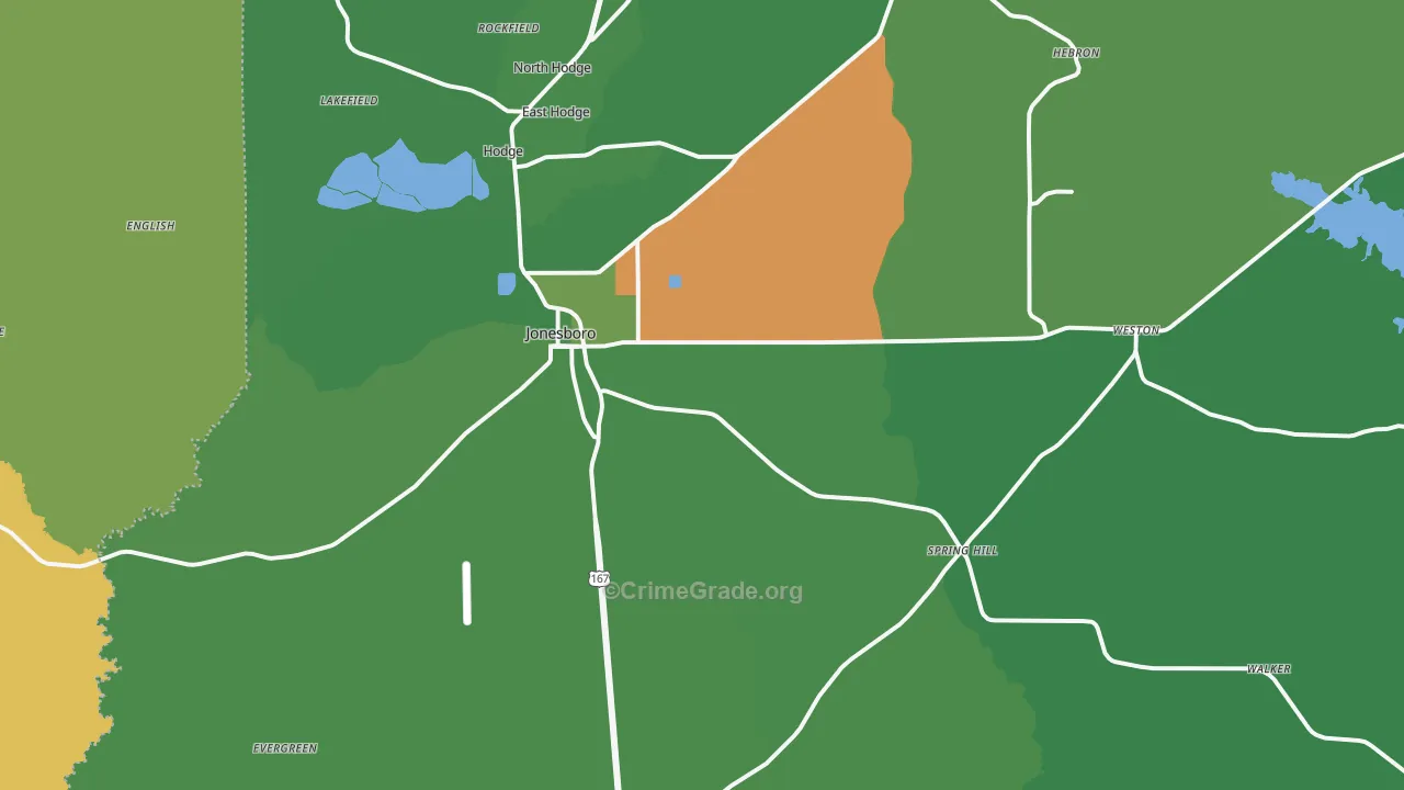 71251, LA Map of Vehicle Theft Rates