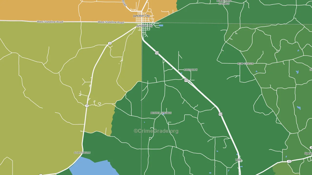 71256, LA Map of Vehicle Theft Rates