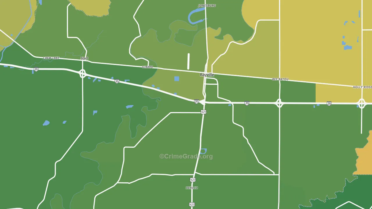 71269, LA Map of Vehicle Theft Rates