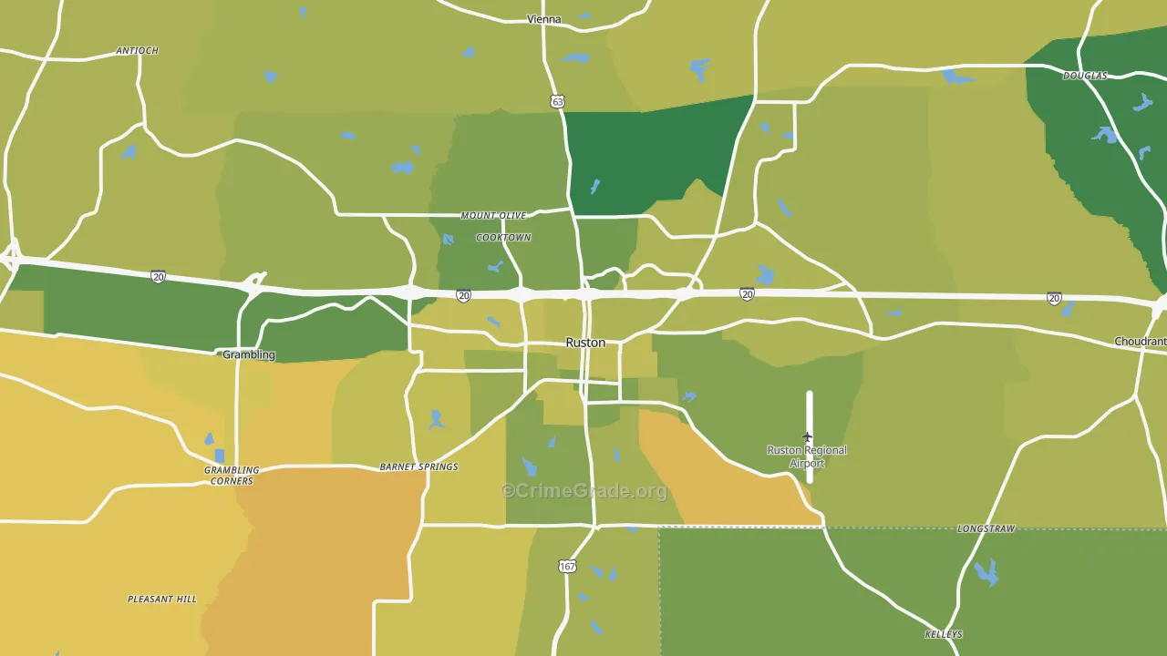 71270, LA Map of Vehicle Theft Rates