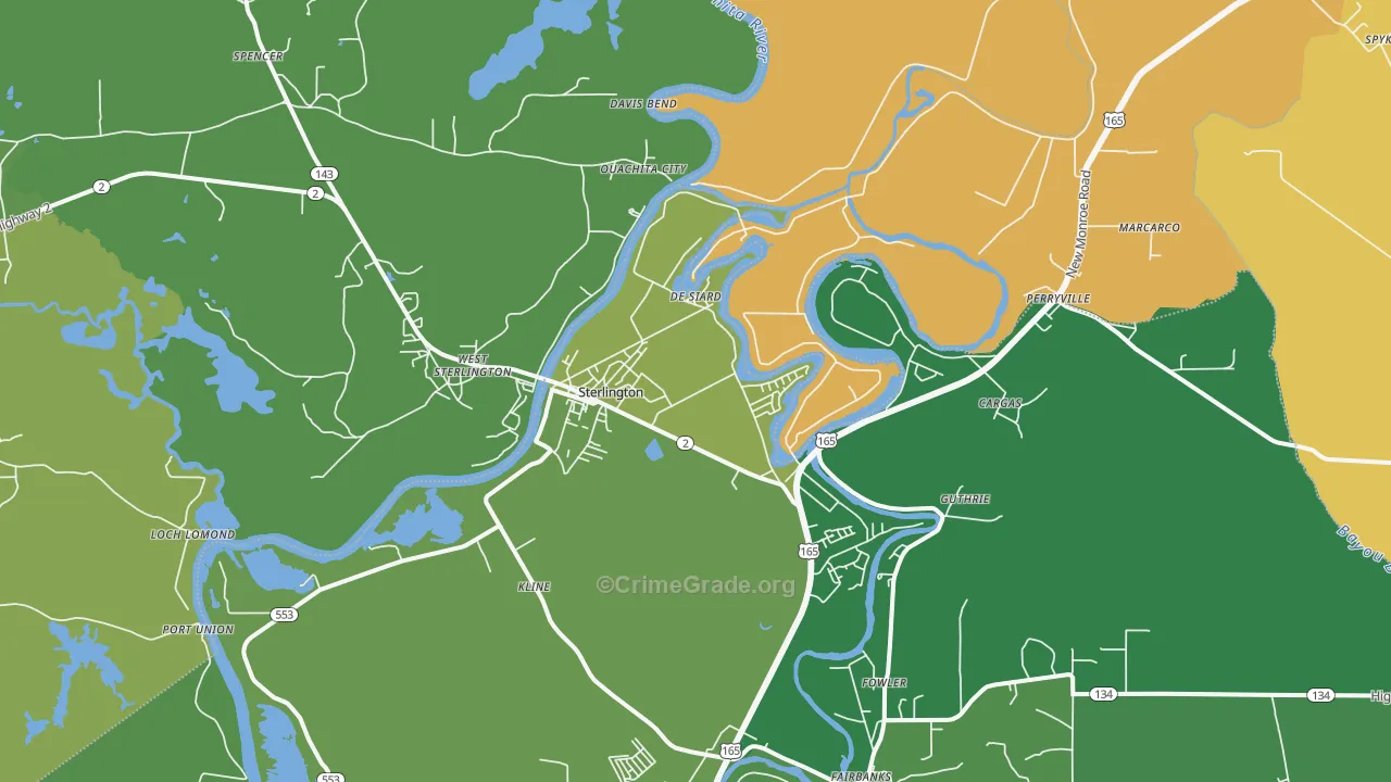 71280, LA Map of Vehicle Theft Rates