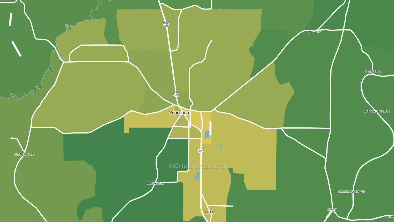 71295, LA Map of Vehicle Theft Rates