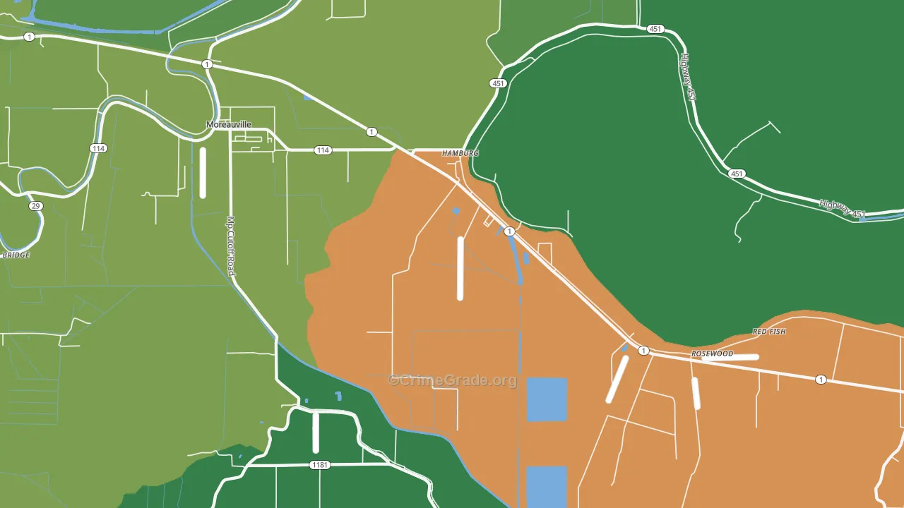 71339, LA Map of Vehicle Theft Rates