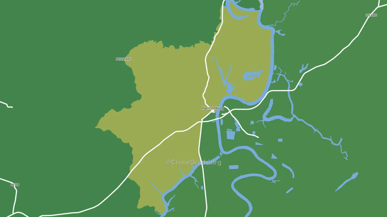 71340, LA Map of Vehicle Theft Rates